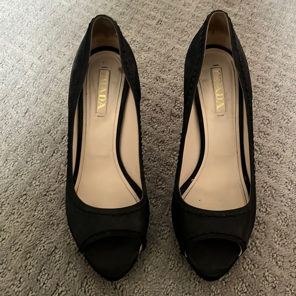 Prada black heels